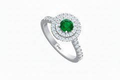 Round Cut Emerald