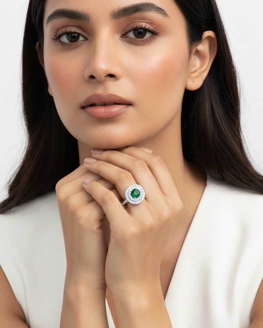 Round Cut Emerald