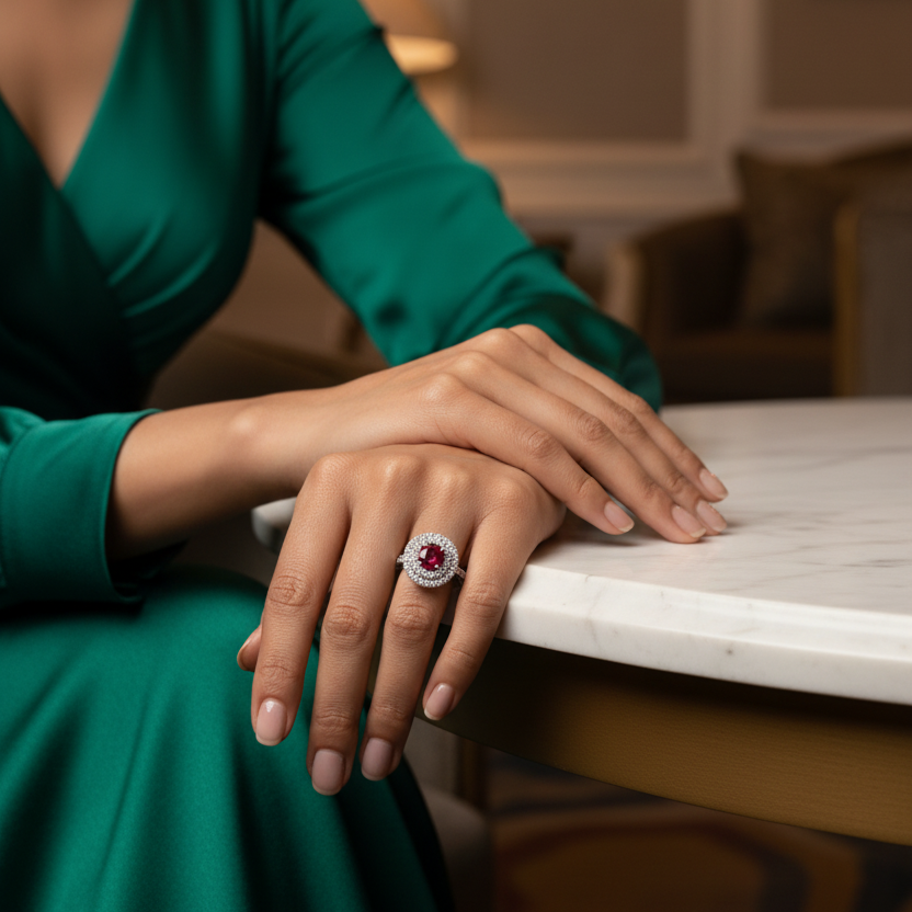 Round Cut Ruby