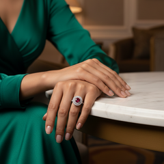 Round Cut Ruby