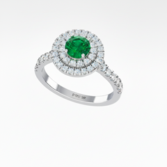 Round Cut Emerald