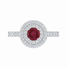 Round Cut Ruby