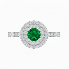 Round Cut Emerald