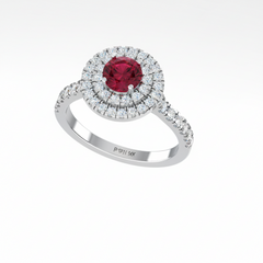 Round Cut Ruby