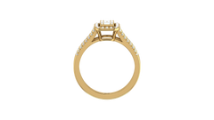Art Deco Inspired Rectangular Halo