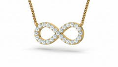 Infinity Diamond Love Necklace With Chain
