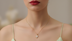 Whimsical Nature-Inspired Diamond Cluster Pendant