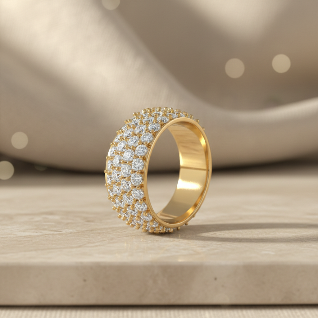 Four Row Sparkle Band