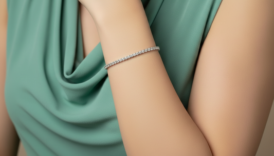 Timeless Gold And Diamond Tennis Bracelet