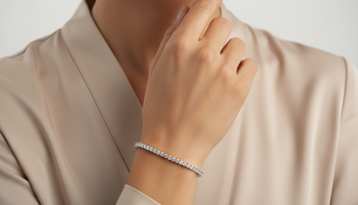 Dainty Zirconia Line Bracelet