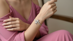 Nautical Starfish Ocean Theme Diamond Bracelet