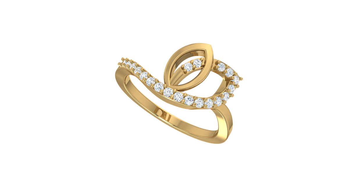 Artisan Leaf-Motif Infinity Wrap