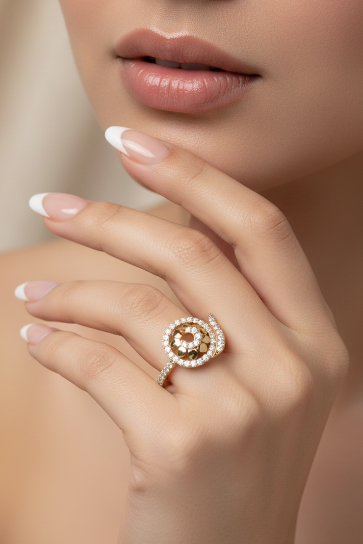 Spiral Swirl Floral Cluster