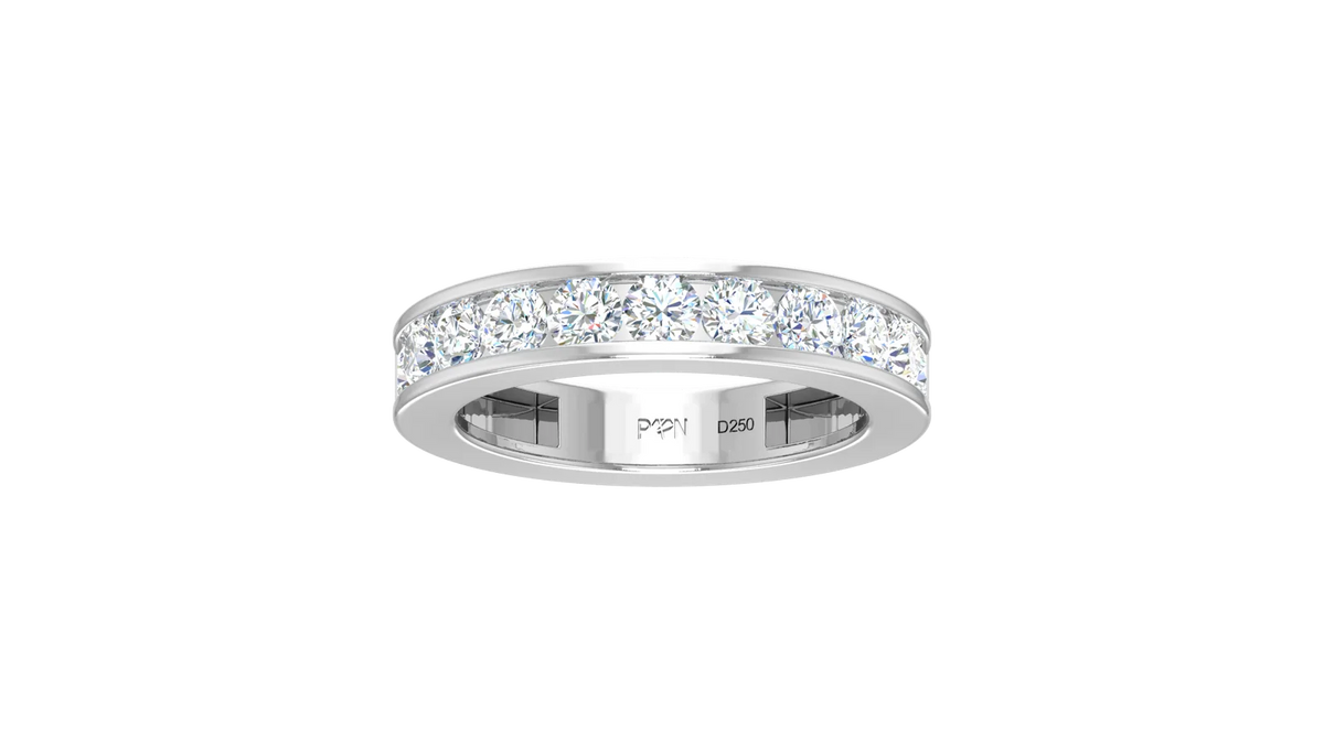 Classic Diamond Channel Wedding Ring