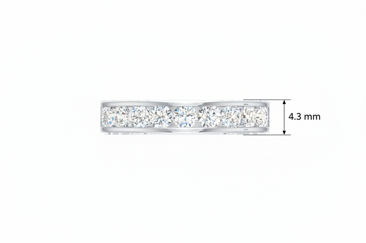 Classic Diamond Channel Wedding Ring