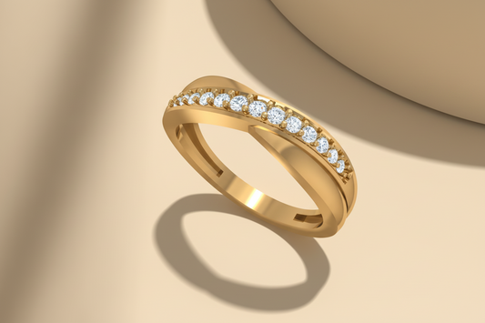 The Flourish Two Cross Accent Ring