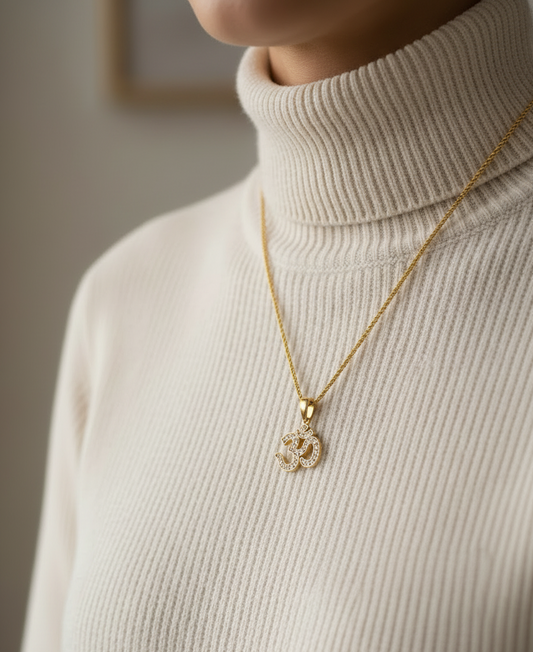 The Omkara Diamond Pendant