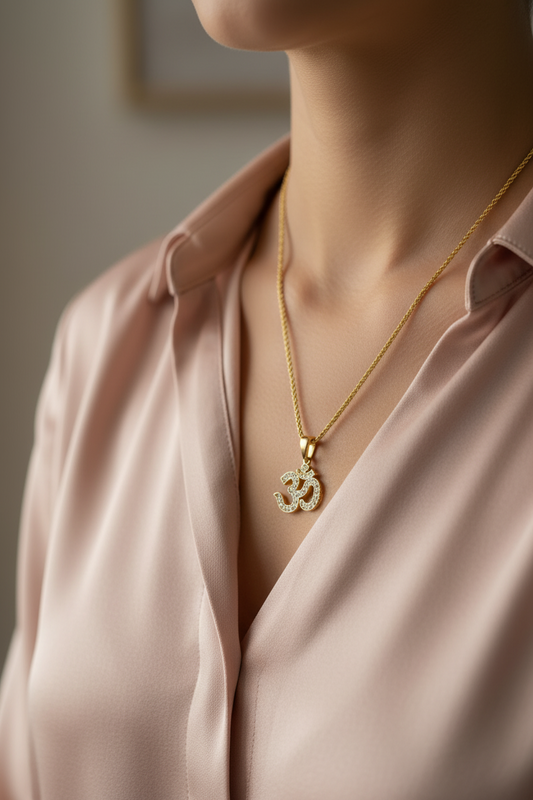 The Omkara Diamond Pendant