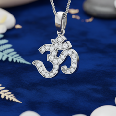 Aum Symbol Diamond Pendant