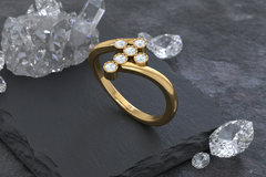The Flourish Diamond Accent Ring