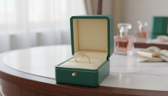 Gold Three-Leaf Clover Diamond Ring