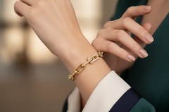 Authentic Tiffany Diamond Link Bracelet