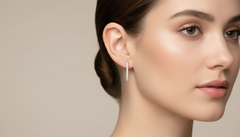 Inside Out Diamond Gold Hoopes Earring