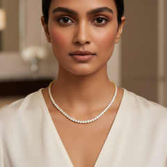 The Minimalist Diamond Tennis Necklace