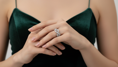 Interlocking Circle Diamond Eternity Ring