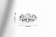 Interlocking Circle Diamond Eternity Ring
