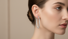 The 'Infinite Sparkle' Inside-Out Diamond Hoops Earrings