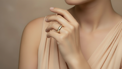 Beveled Edge Channel Set Diamond Ring