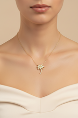 Palm Tree Charm With Chain