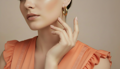 Flush Set Scattered Diamond Earring