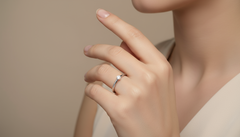 Floating Diamond Solitaire Ring