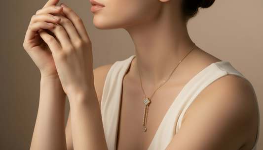 Four-Leaf Clover Diamond Drop Pendant