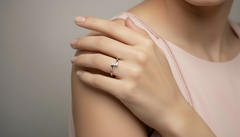 Modern & Minimalist Crossover Diamond Ring