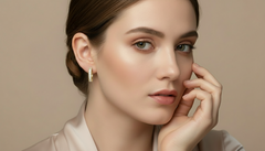 Channel-Set Diamond Huggie Earrings