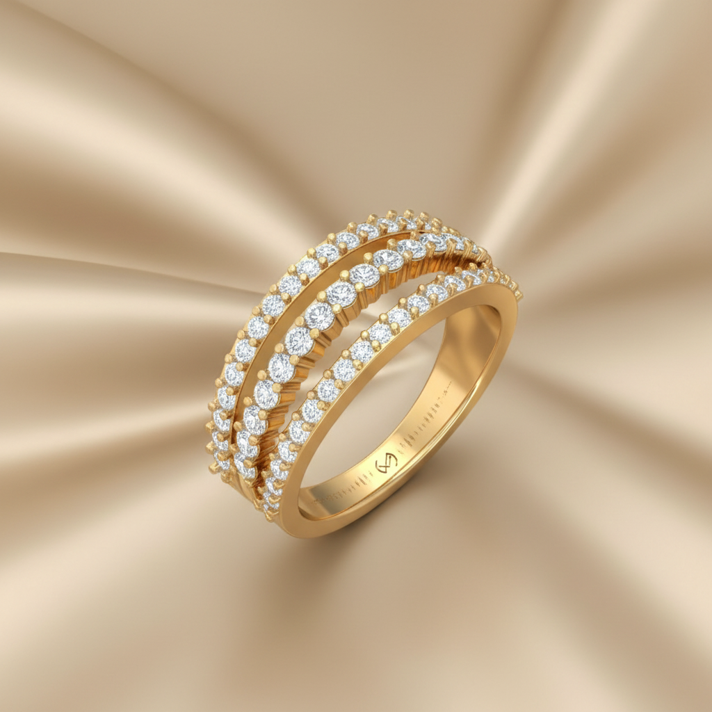 Blue Sapphire & Diamond Ring