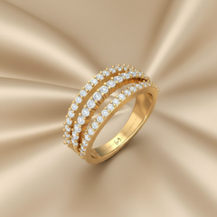 Blue Sapphire & Diamond Ring