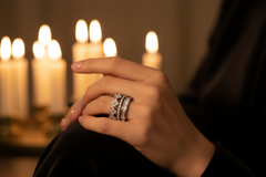 Floral Cluster Silver Ring