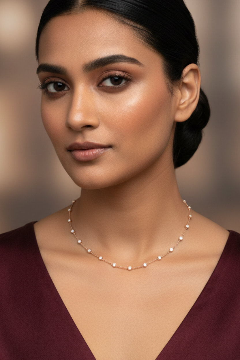Floating Diamond Everyday Necklace