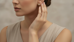 Classic Gold Square Wavy Diamond Earrings