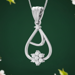 Dainty Floral Teardrop