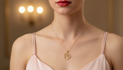 Dainty Gold & Lab Diamound Open-Work 'Tree of Life' Pendant