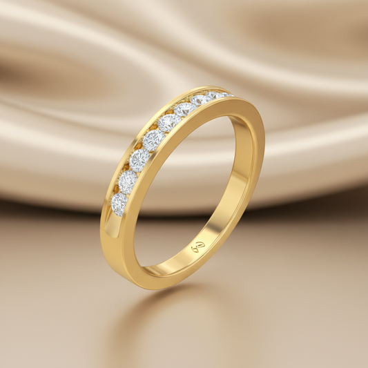 The Eternity Ten Stone Channel Diamond Ring