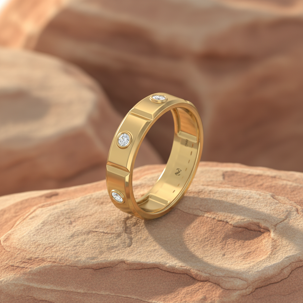 The Domed Diamond Eternity Band