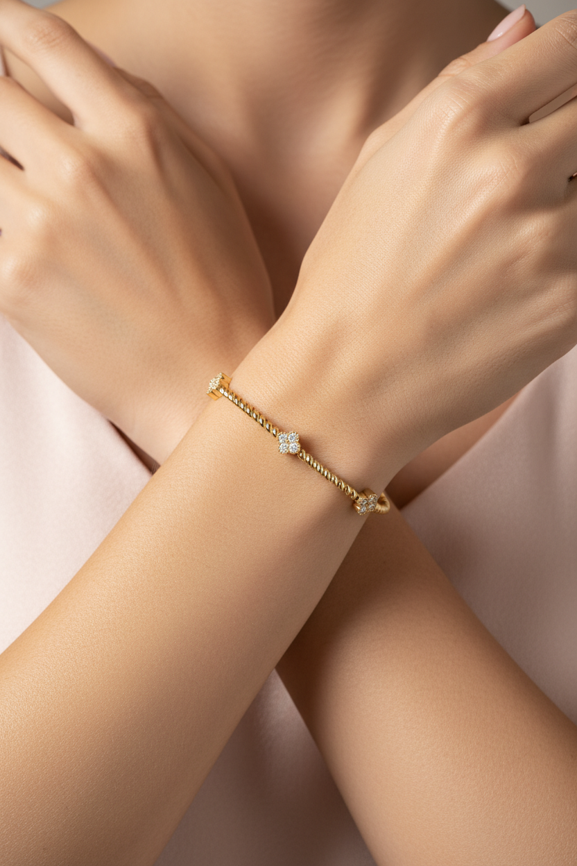 Beeded with Flower