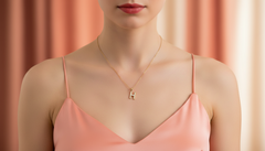 Alphabet H Unisex Diamond Pendant