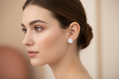 Contemporary Blossom Studs Earrings